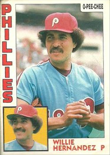 1984 O-Pee-Chee Baseball Cards 199     Willie Hernandez